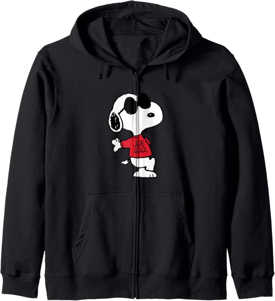 Amazon.com: Peanuts - Snoopy Joe Cool Zip Hoodie : Clothing, Shoes